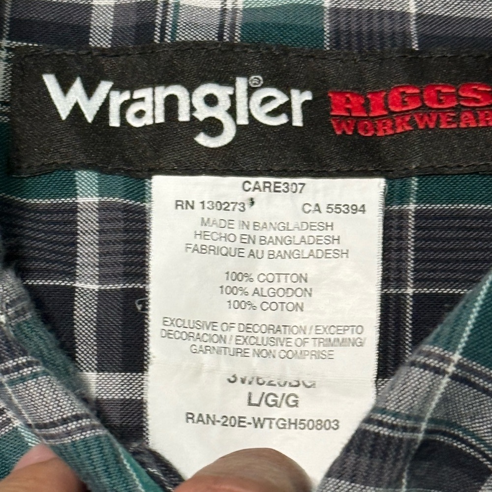 Wrangler Riggs Workwear Plaid Shirt